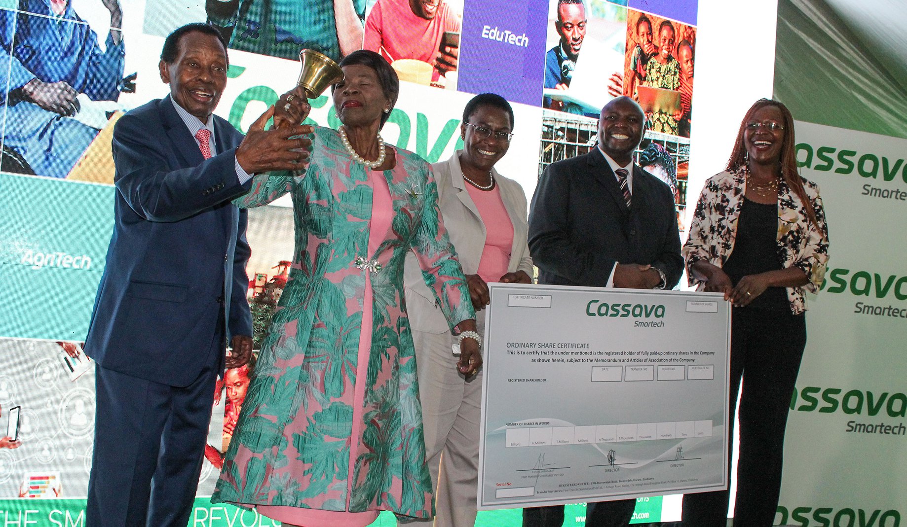 Cassava SmarTech lists on the Zimbabwe Stock Exchange